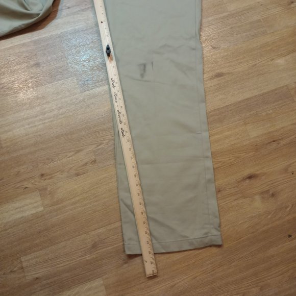 NWT Dickies Pants Mens Sz 38x34 Relaxed Fit Straight Leg High Rise Work Tan DMG* - Picture 8 of 12